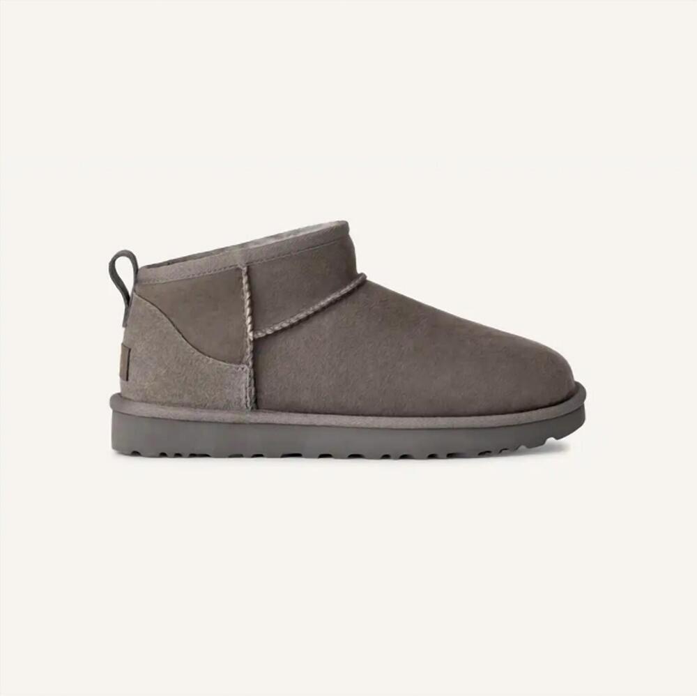 NEW UGG women's classic ultra mini boot in grey